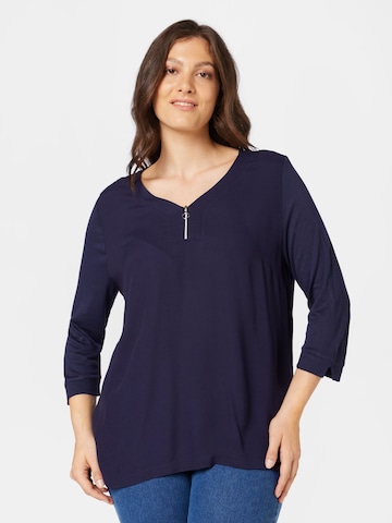 T-shirt Tom Tailor Women + en bleu : devant