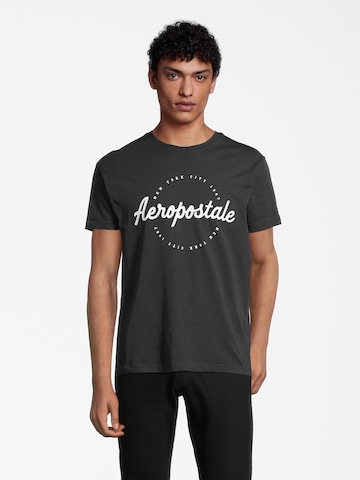 T-Shirt AÉROPOSTALE en noir : devant