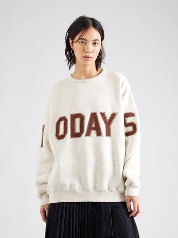 10Days Sweatshirt in Weiß: Vorderseite