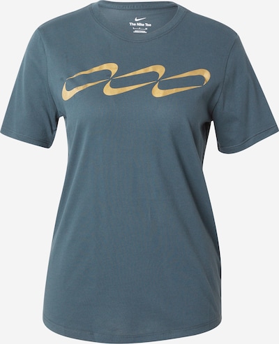 NIKE Sporta krekls, krāsa - tumši zils / Zelts, Preces skats