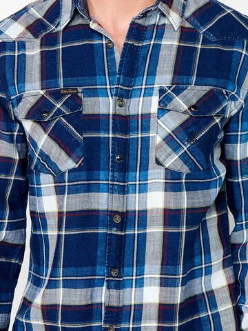 KOROSHI Regular fit Overhemd in Blauw