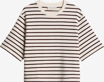 T-shirt Marc O'Polo en rouge : devant