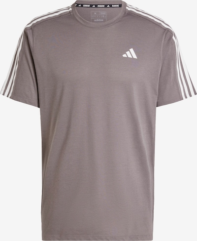 ADIDAS PERFORMANCE T-Shirt fonctionnel 'Own the Run' en gris / blanc, Vue avec produit