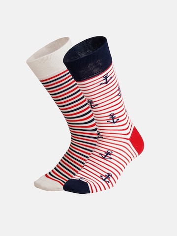 Chaussettes 'French Riviera' DillySocks en mélange de couleurs : devant