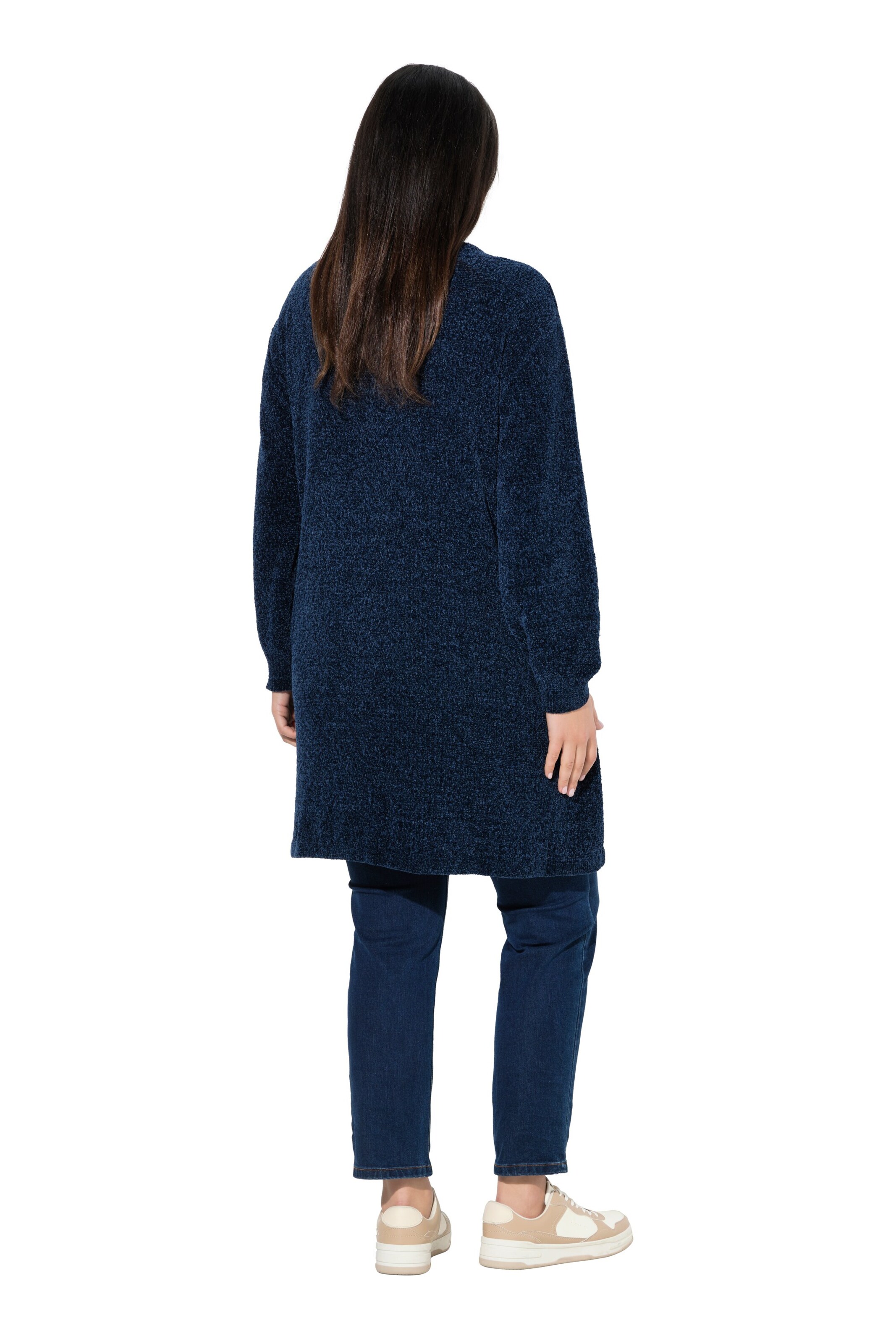 Ulla Popken Gebreid vest in Blauw