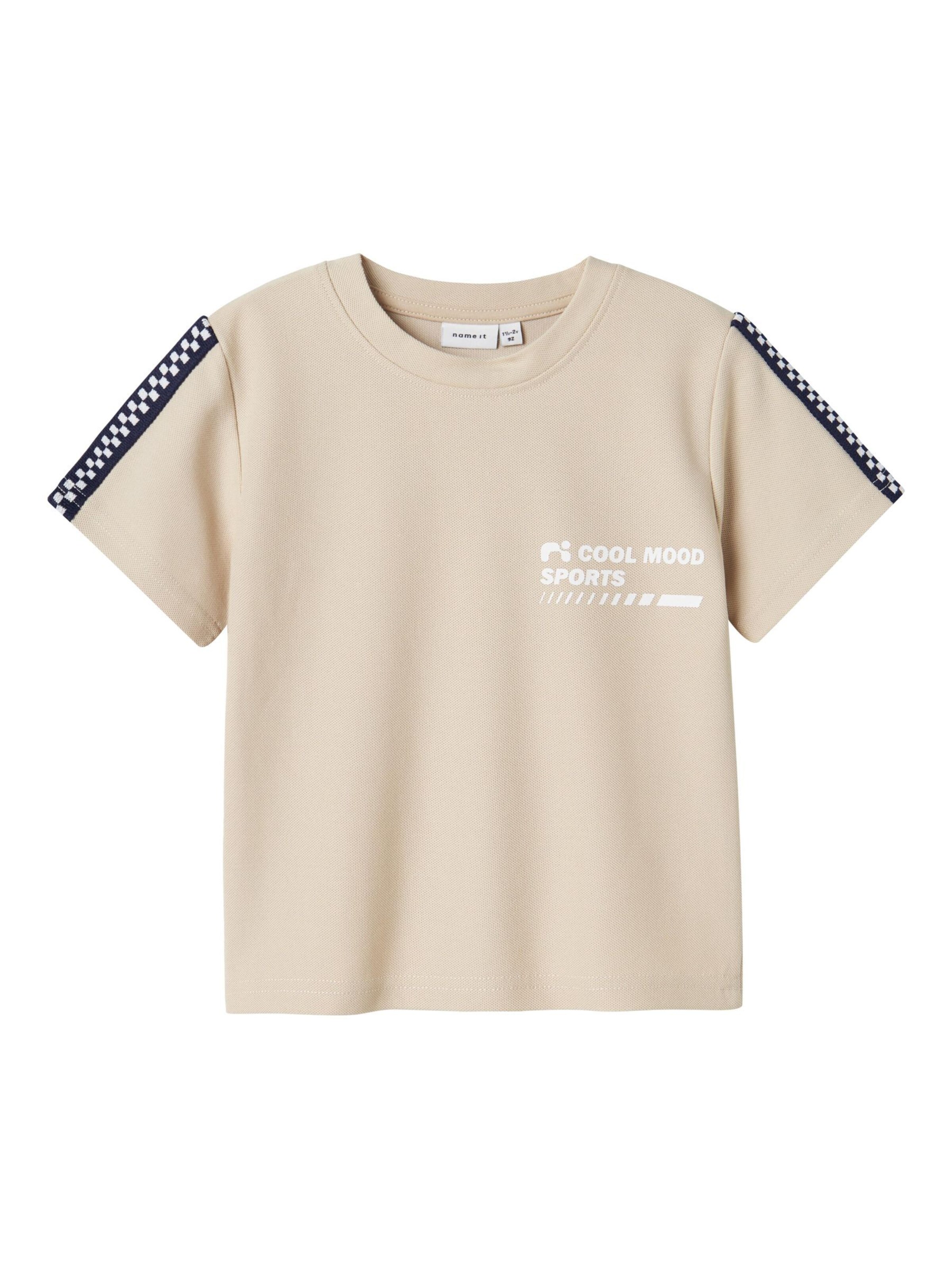 T-Shirt NAME IT en beige : devant