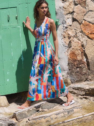 Next - Vestido de verano en azul: frente