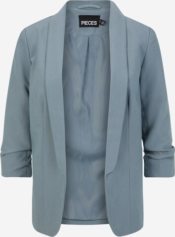 Pieces Petite Blazer 'PCBOSELLA' in Blue: front