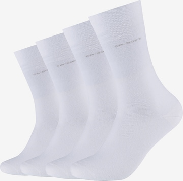 camano Socks in White: front