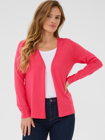 Kaffe Knit Cardigan in Red: front