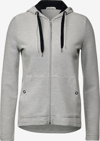 CECIL Zip-Up Hoodie in Grey: front