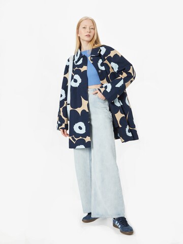 Marimekko Between-seasons coat 'Unikko' in Blue