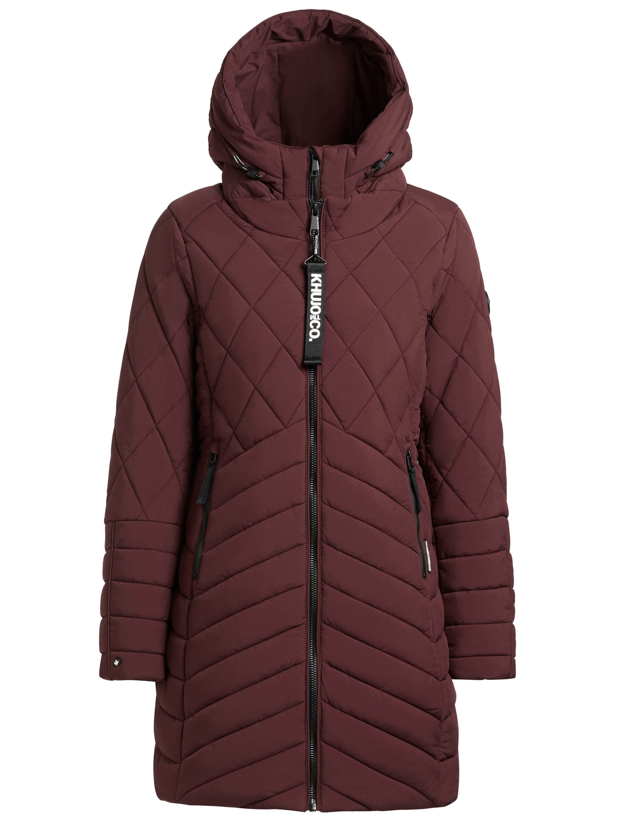 Cappotto invernale khujo di colore rosso / rosso scuro, Visualizzazione prodotti