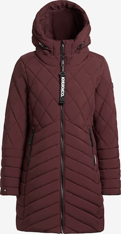 Cappotto invernale di khujo in rosso: frontale