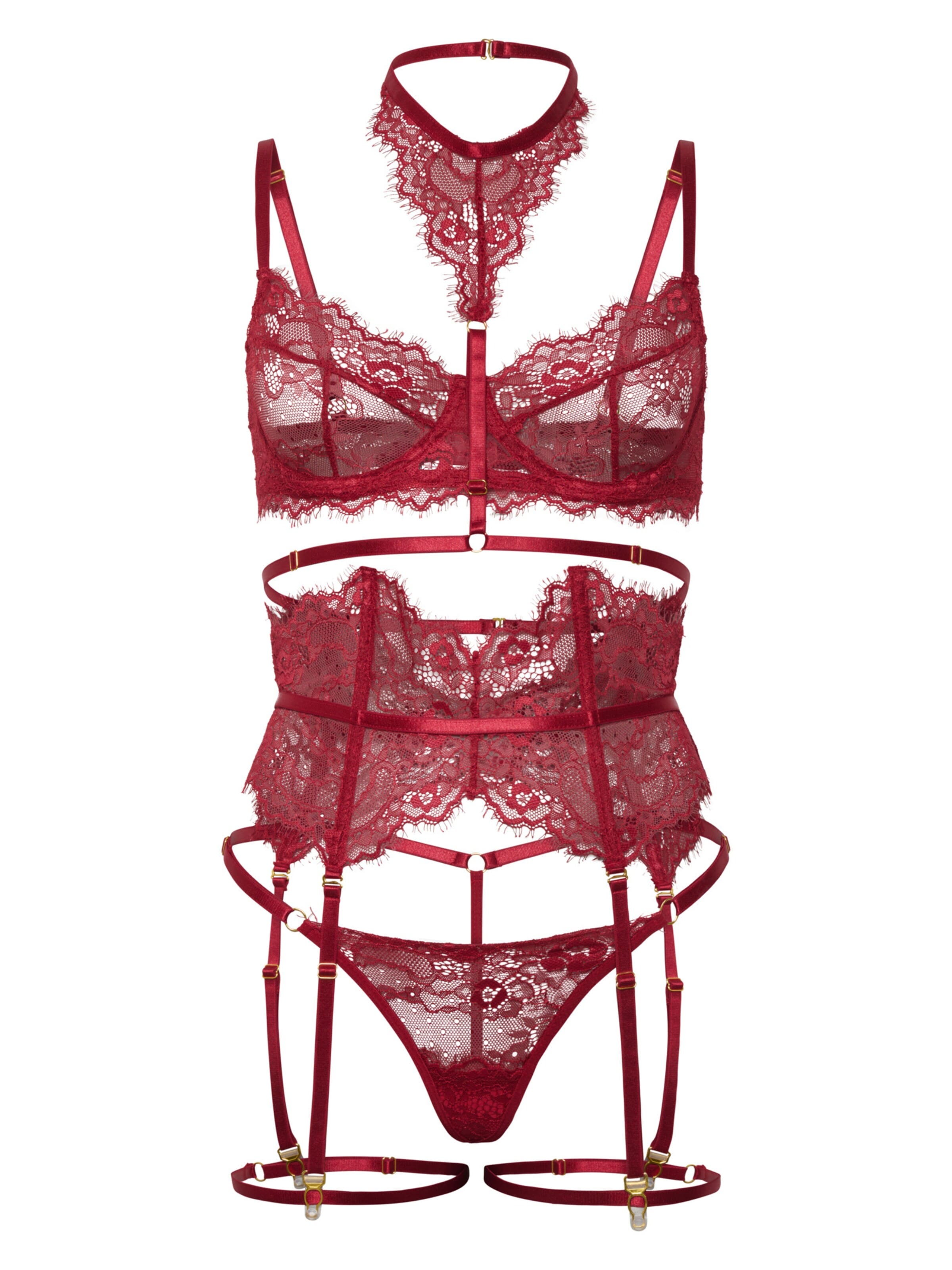 Orchibelle Wäsche-Sets‌‌‌‌‌‌ in Rot: Vorderseite