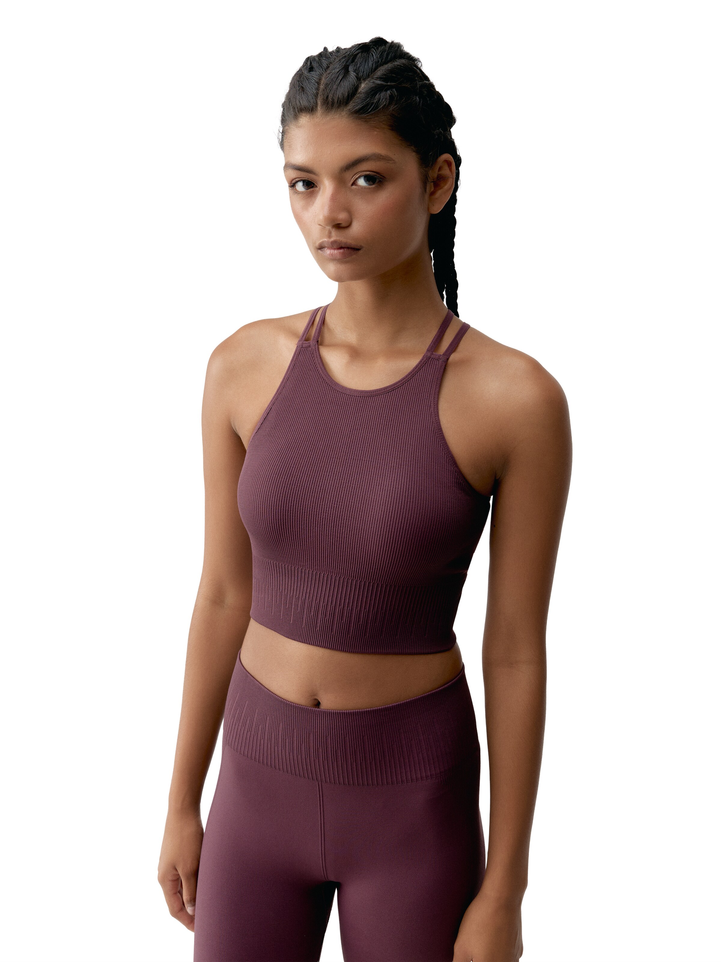 Born Living Yoga Sporttop ' Naia ' in Rood: voorkant