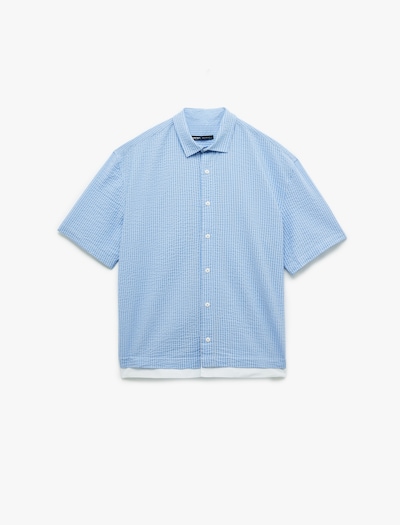 Koton Button Up Shirt in Light blue / White, Item view