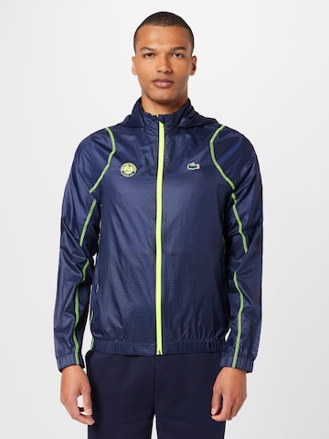 Lacoste Sport Sports jacket in Blue: front