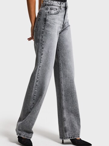 IT'S BASIC Regular Jeans 'EMMA STRAIGHT MID RISE JEANS' in Grijs