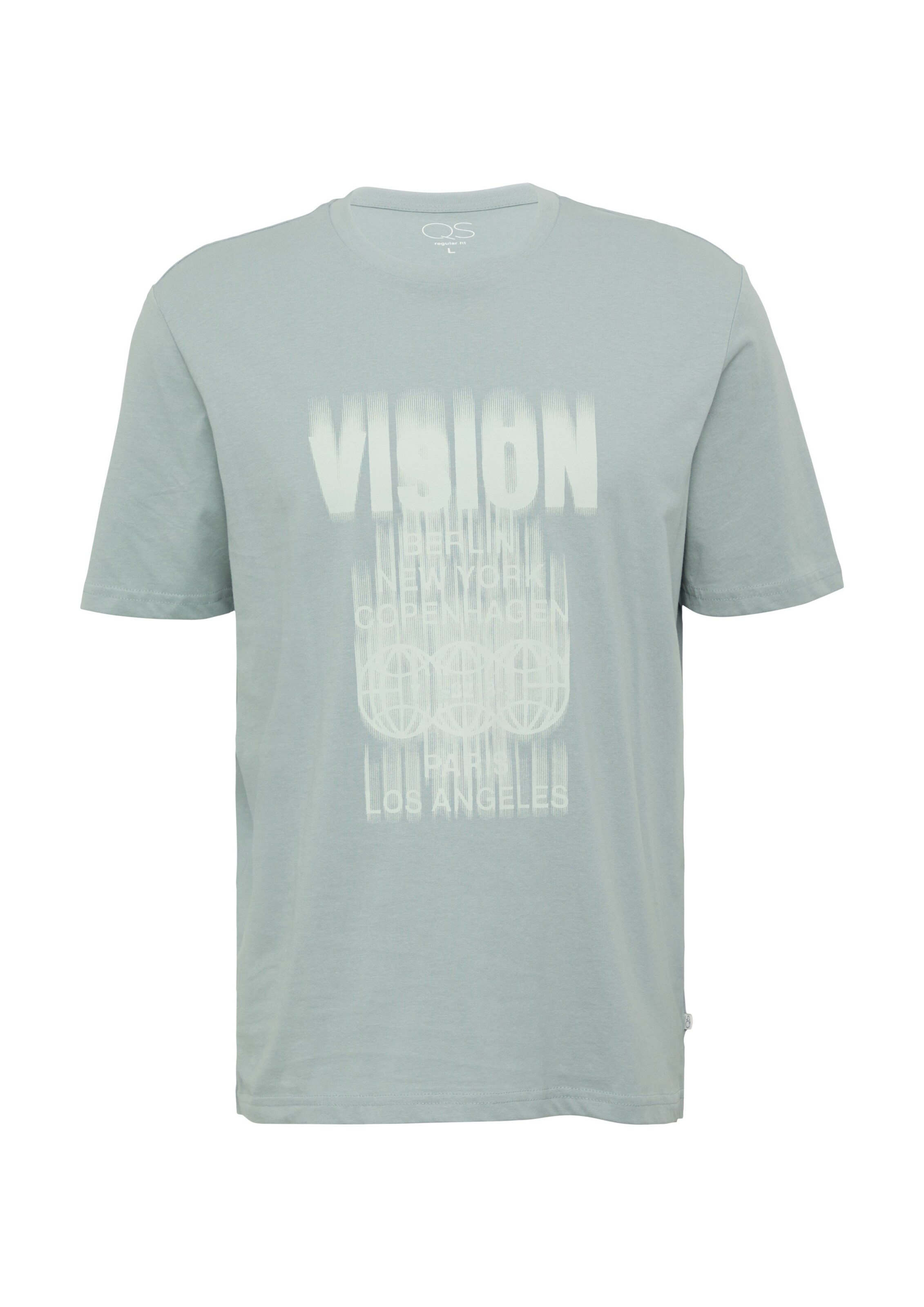 T-Shirt QS en vert : devant