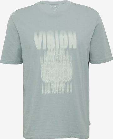 T-Shirt QS en vert : devant