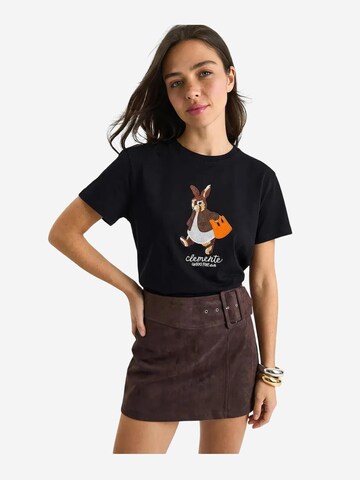 Bianco Lucci T-Shirts in Schwarz: Vorderseite