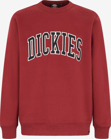 DICKIES Sweatshirt 'AITKIN' i rød: forside