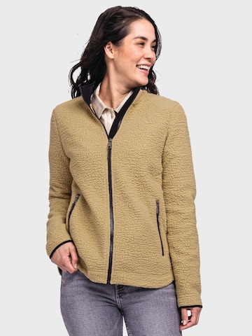 Schöffel Functionele fleece jas 'Atlanta' in Beige: voorkant