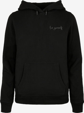 Merchcode Sweatshirt 'Love Yourself' in Black: front