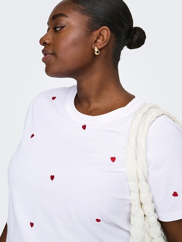 ONLY Carmakoma - Camiseta 'CARKETTY' en blanco