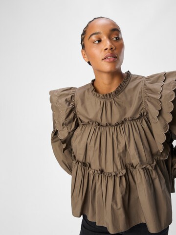 OBJECT Bluse 'OBJHope' in Braun