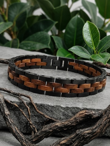 Holzwerk - Pulsera 'TREIBSEE' en plata