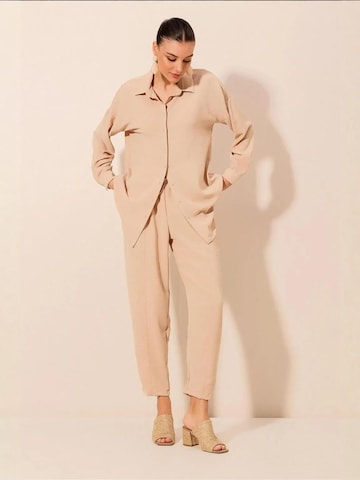 Bigdart - Calças de fato em bege