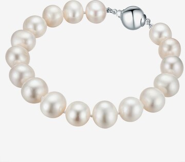 Valero Pearls Bracelet in White: front