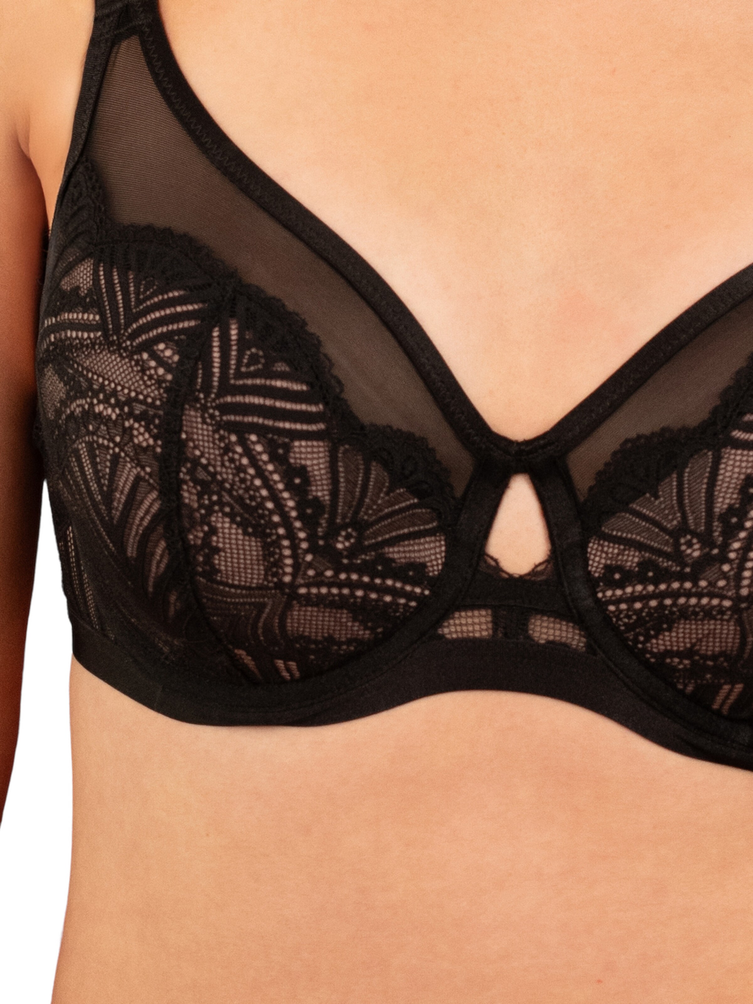 SugarShape High neck BH 'Sensla Luxe' in Schwarz