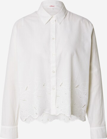 s.Oliver Blouse in Wit: voorkant