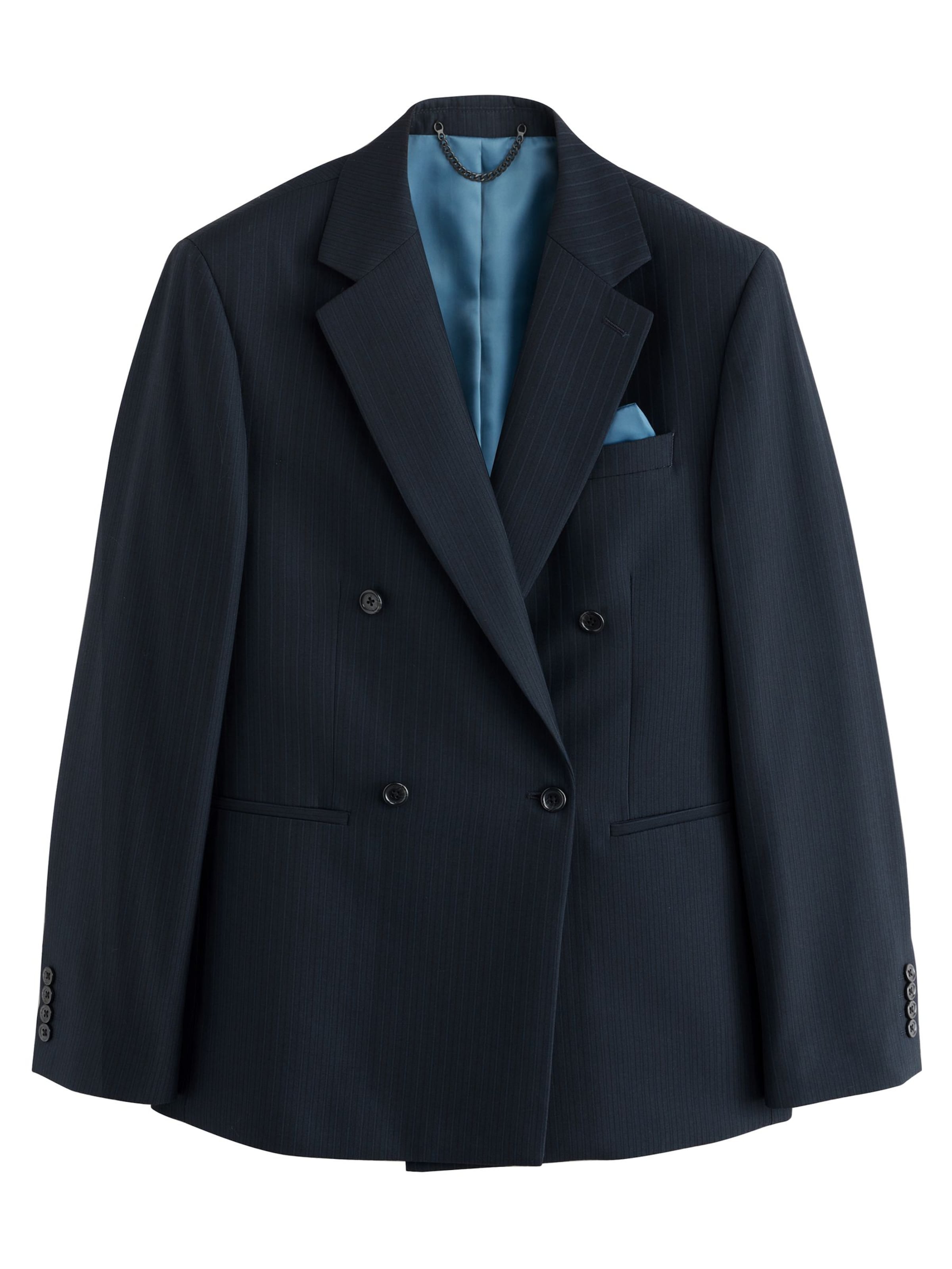 Coupe regular Veste de costume Next en bleu : devant