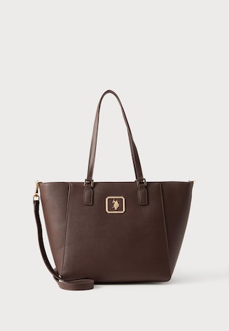 Shopper di U.S. POLO ASSN. in marrone: frontale