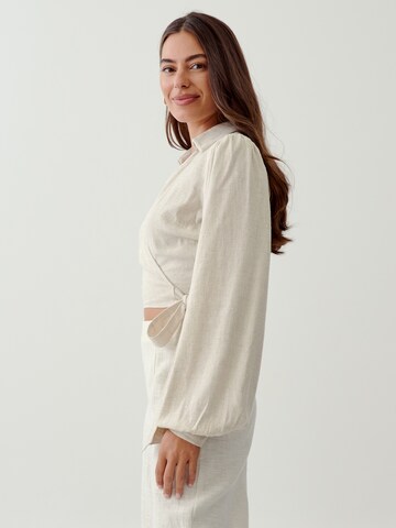 Camicia da donna 'Dinah' di Tussah in beige