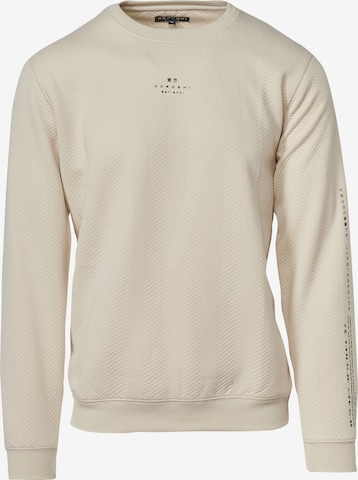 Sweat-shirt KOROSHI en beige : devant