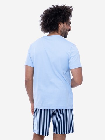 Mey Short Pajamas 'Graphic Stripes' in Blue