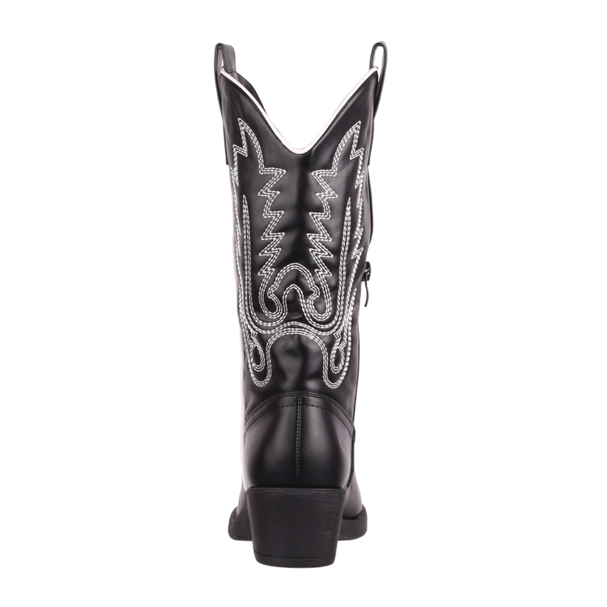 Elara Cowboystiefel in Schwarz