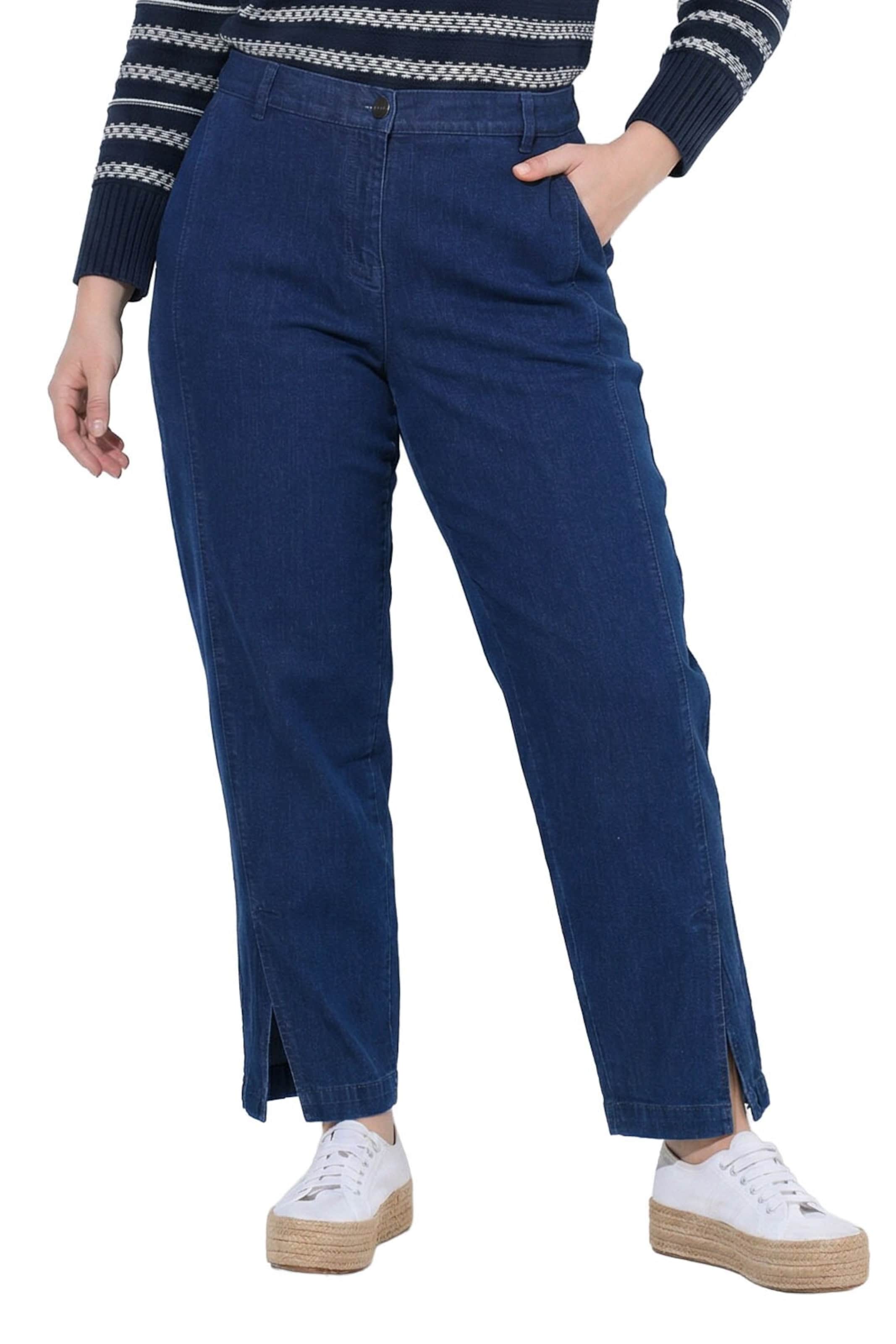Ulla Popken Regular Jeans in Blue: front