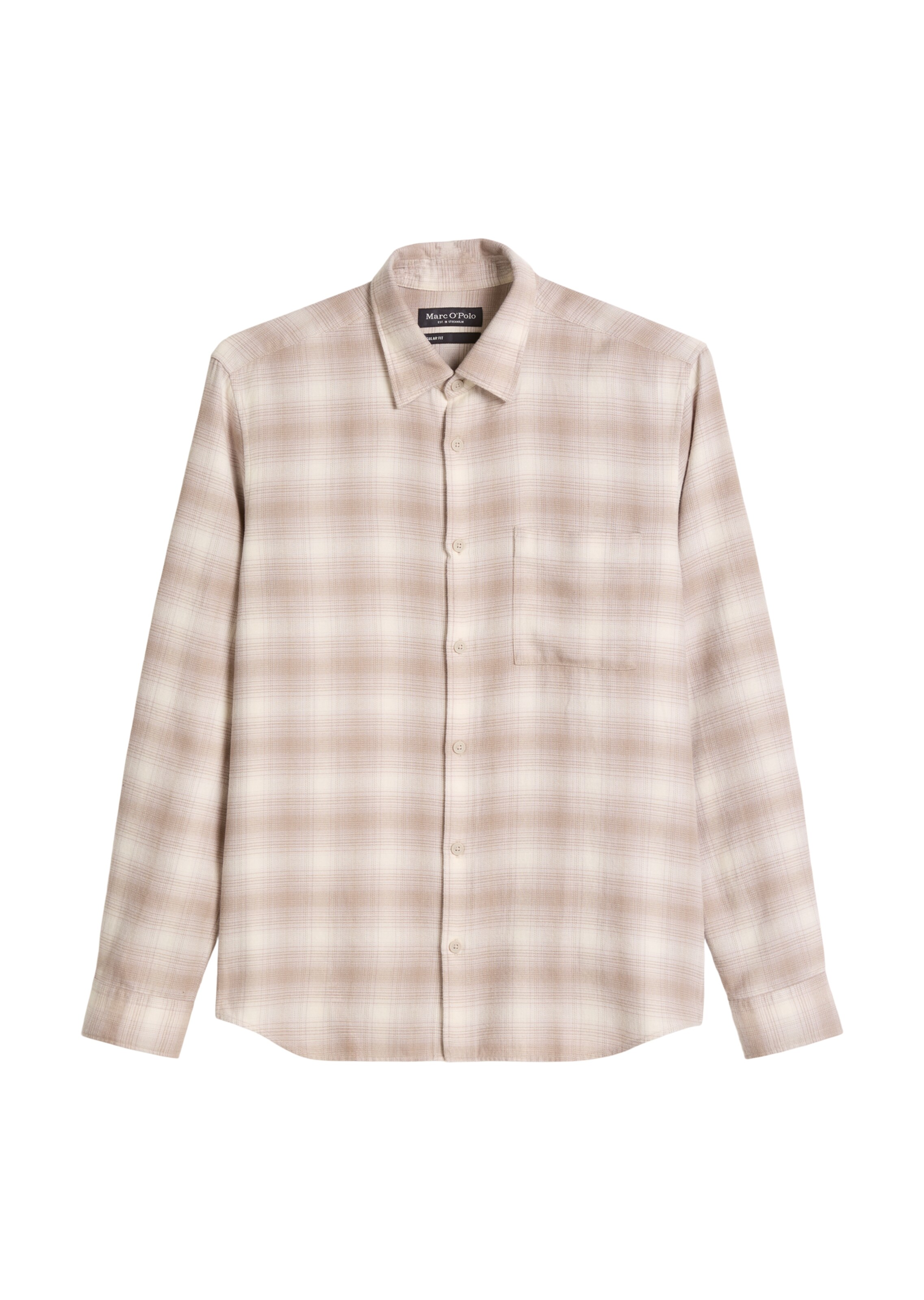 Marc O'Polo Button Up Shirt in Beige: front