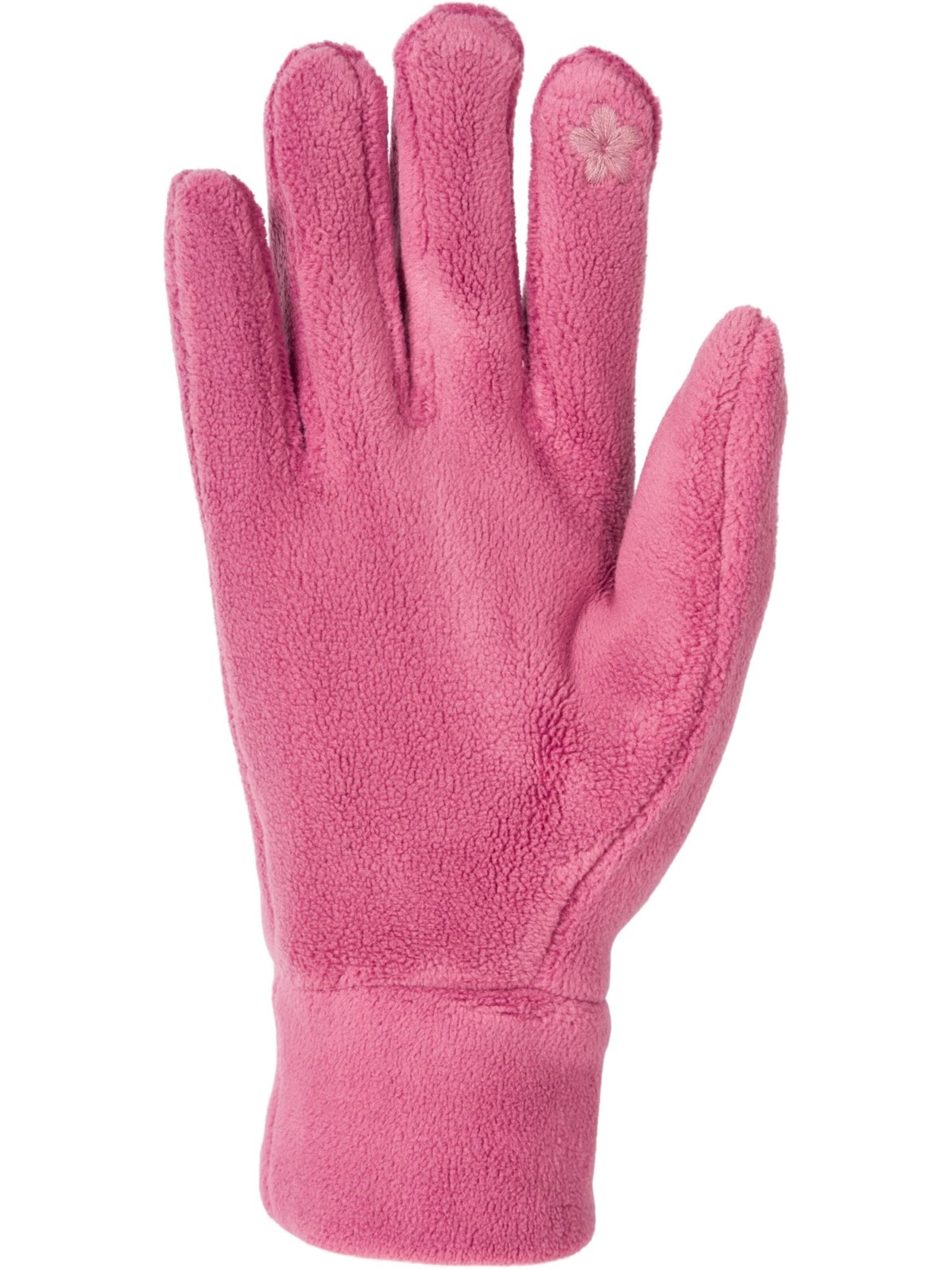 styleBREAKER Fingerhandschuhe 'Einfarbige Touchscreen Fleece Handschuhe'‌‌ in Lila