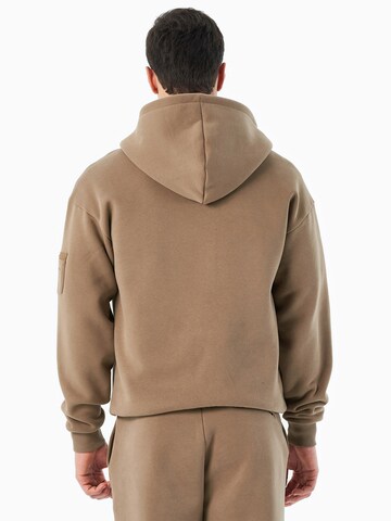 Organication Zip-Up Hoodie in Brown