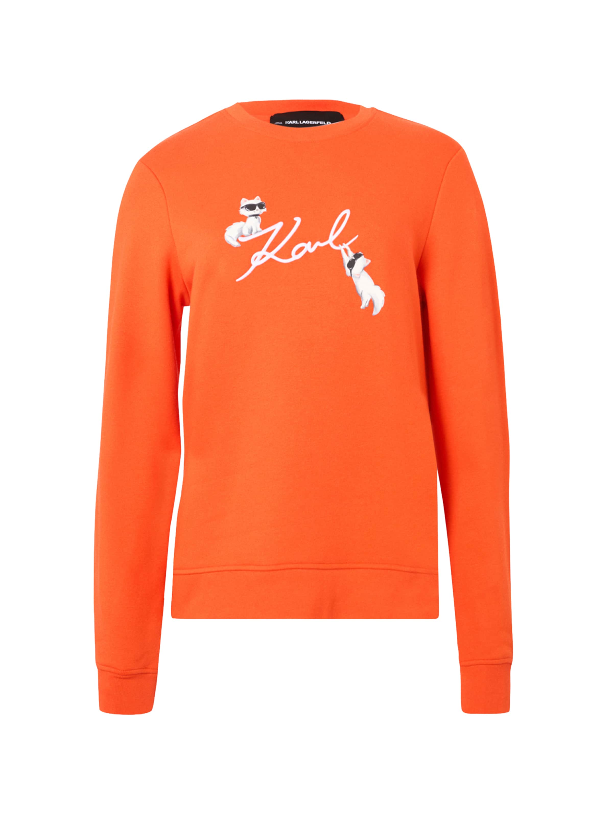 Karl Lagerfeld Sweatshirt 'IKON' i orange: framsida
