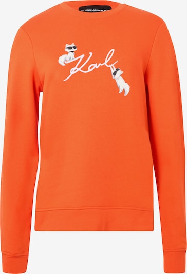 Megztinis be užsegimo 'IKON' iš Karl Lagerfeld, spalva – oranžinė / juoda / balta, Prekių apžvalga
