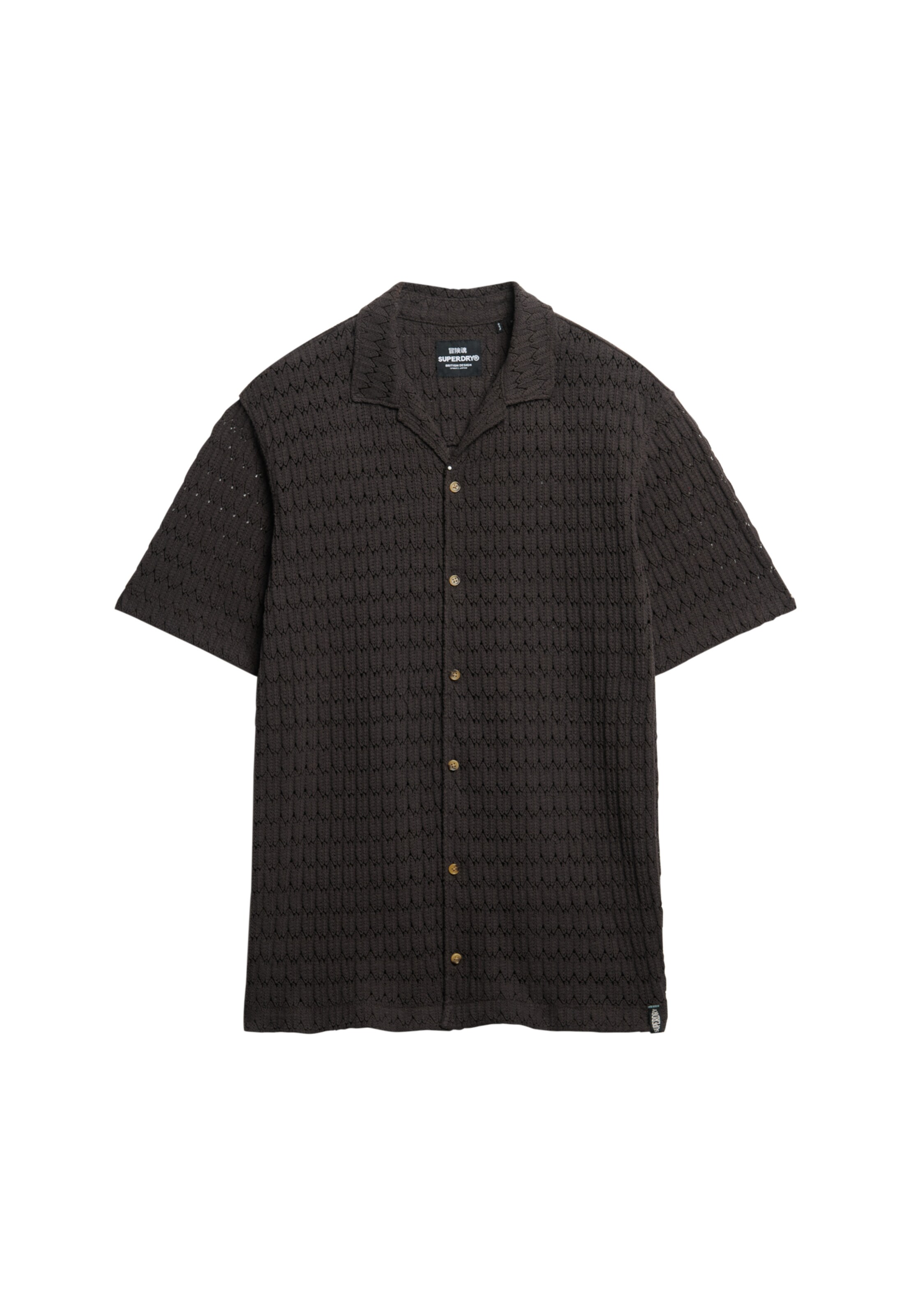 Superdry Overhemd in Zwart: voorkant