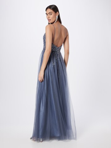 Unique Evening Dress in Blue